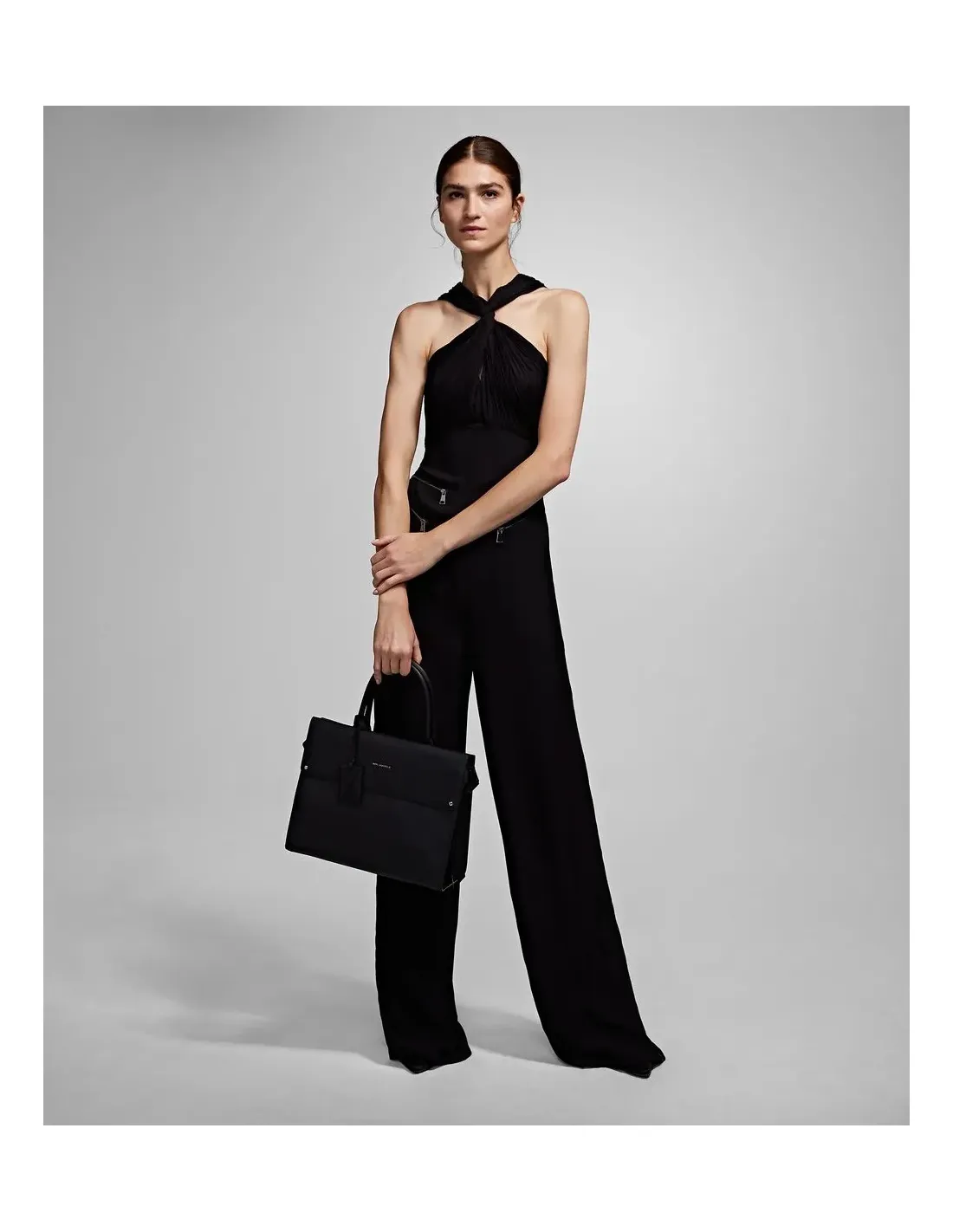 Karl lagerfeld best sale black jumpsuit