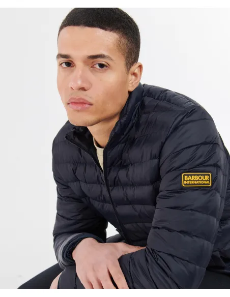 Barbour international cross quilted hot sale jacket