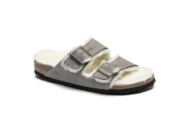 BIRKENSTOCK ΓΥΝΑΙΚΕΙΑ ΣΑΝΔΑΛΙΑ ARIZONA SHEΑRLING SUEDE LEATHER 1017403