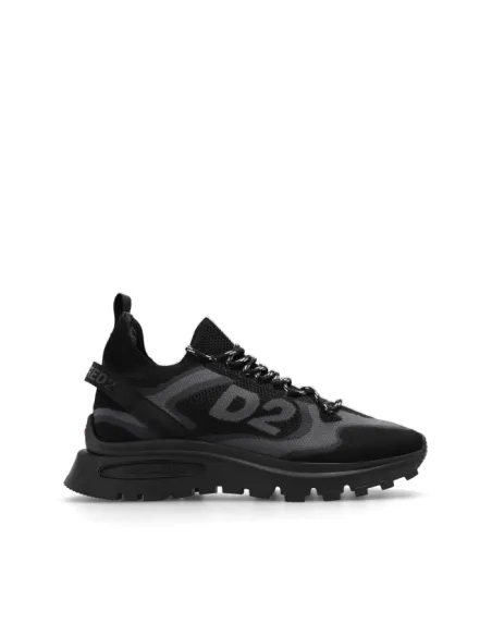 DSQUARED2 BLACK 'RUN DS2' SNEAKERS SNM0336 Color: Black