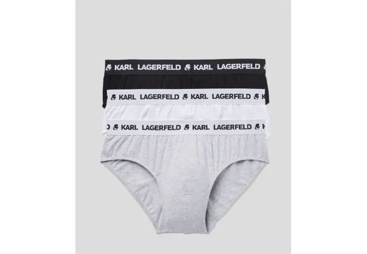 KARL LAGERFELD LOGO BRIEFS 3-PACK 211M2103