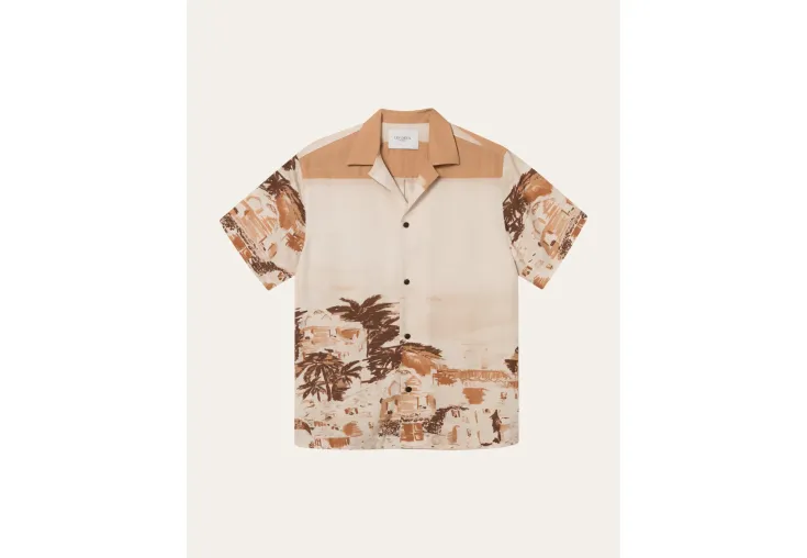 LES DEUX MEN'S SHIRT BROWN LDM401076