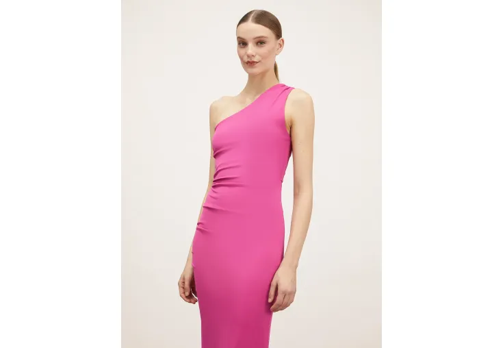 MOTIVI ΓΥΝΑΙΚΕΙΟ ΦΟΡΕΜΑ ONE-SHOULDER DRESS WITH GATHERS 7148W001223N