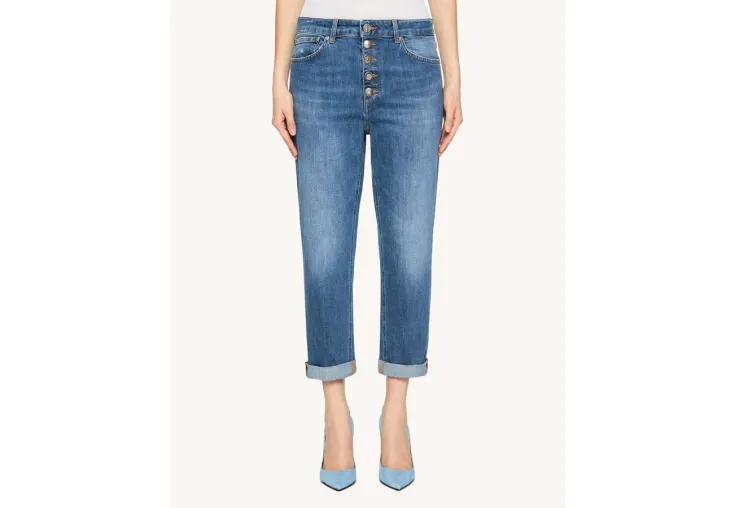 DONDUP KOONS LOOSE-FIT STRETCH DENIM JEANS DP268B