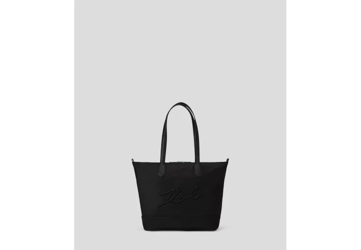 KARL LAGERFELD K/SIGNATURE NYLON MEDIUM TOTE BAG 245W3031