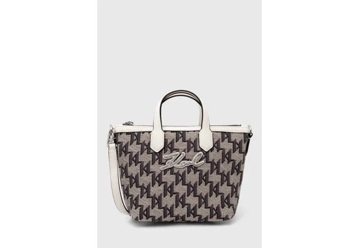 KARL LAGERFELD ΓΥΝΑΙΚΕΙΑ ΤΣΑΝΤΑ ΧΙΑΣΤΙ K/SIGNATURE JACQUARD TOTE 245W3037