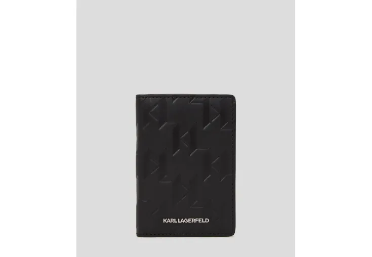 KARL LAGERFELD K/LOOM LEATHER CARD HOLDER 245M3205