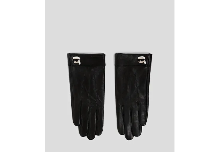 KARL LAGERFELD K/IKONIK LEATHER GLOVES 246W3607