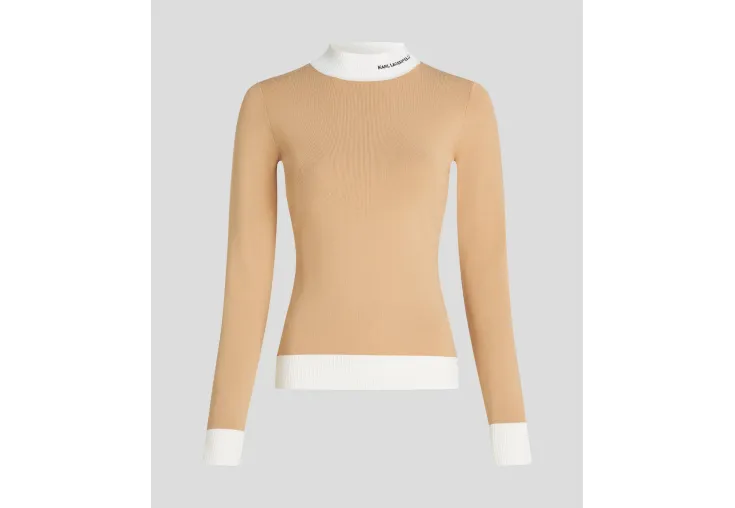 KARL LAGERFELD KARL LOGO TURTLENECK SWEATER 245W2000