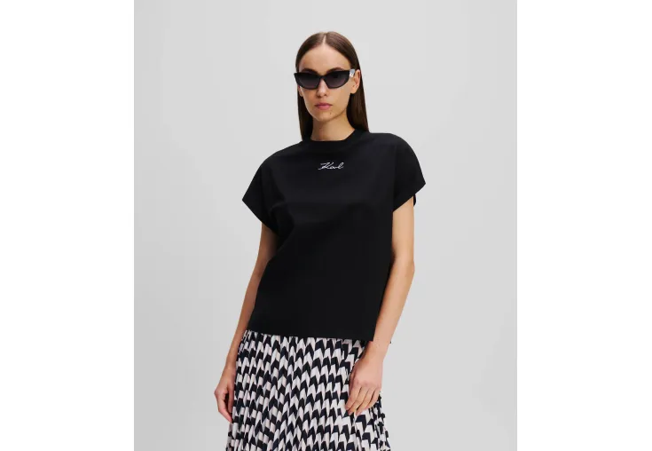 KARL LAGERFELD ΓΥΝΑΙΚΕΙΟ T-SHIRT KARL SIGNATURE 246W1721