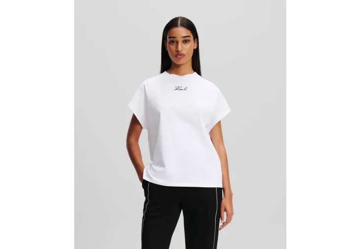 KARL LAGERFELD ΓΥΝΑΙΚΕΙΟ T-SHIRT KARL SIGNATURE 246W1721