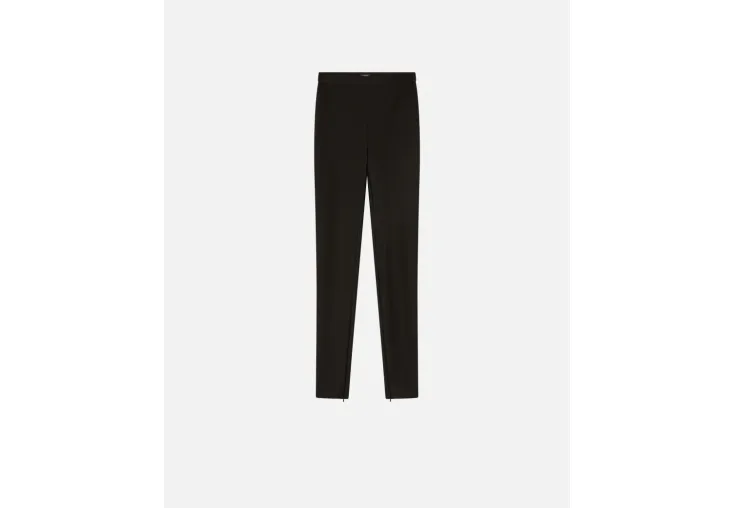 PINKO POE STRETCH-FIT TROUSERS WITH ZIP AT THE BOTTOM OF THE LEG 104384A27Z