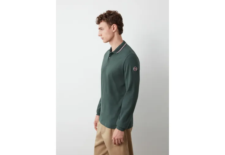 COLMAR LONG-SLEEVED POLO SHIRT IN STRETCH PIQUÉ 7645 4SH