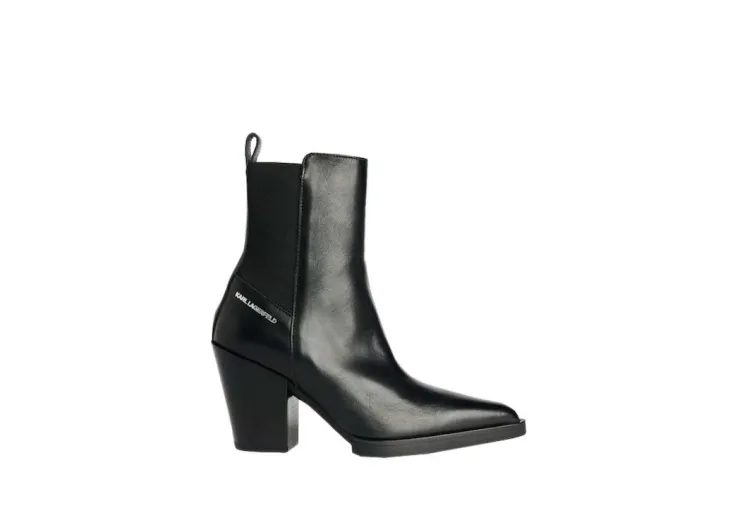 KARL LAGERFELD KOWBOY ANKLE GORE BOOT KL31264