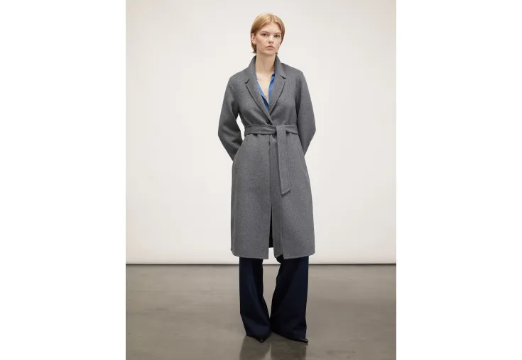 MOTIVI SINGLE-BREASTED DOUBLE CLOTH MIDI COAT 0042Q000529N