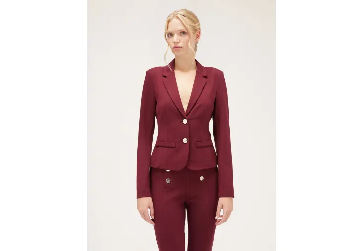 MOTIVI MILANO KNIT FABRIC SINGLE-BREASTED JACKET Q602Q000735N