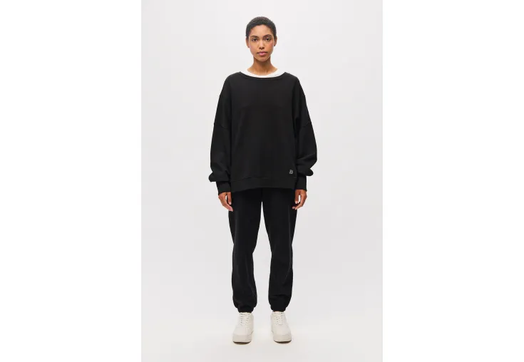 DIRTY LAUNDRY ASYMMETRIC CREWNECK SWEATER DLWC000034