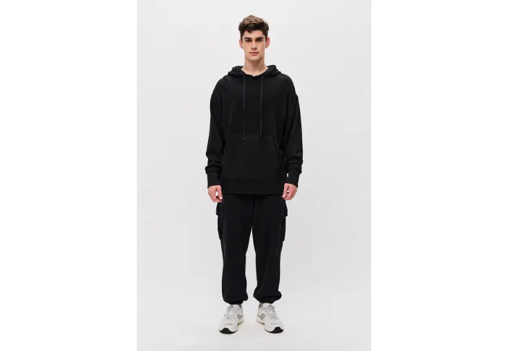 DIRTY LAUNDRY HOODIE WITH RAW EDGES DLMH000140