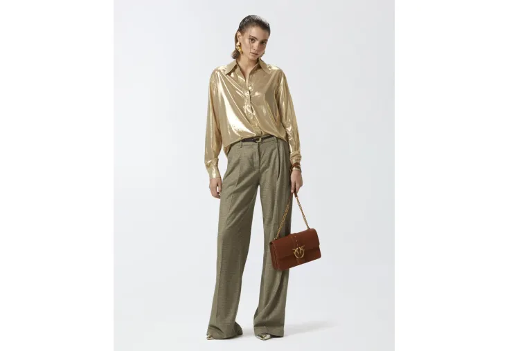 PINKO CLASSIC GOLD GEORGETTE SHIRT 104401Α29C