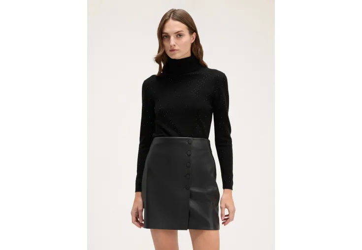 MOTIVI WOOL BLEND TURTLENECK WITH CRYSTALS M4816000805N