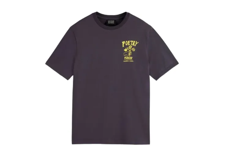 SCOTCH&SODA FRONT CHEST ARTWORK T-SHIRT 178482