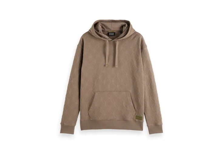 SCOTCH&SODA JACQUARD TERRY HOODIE 178450