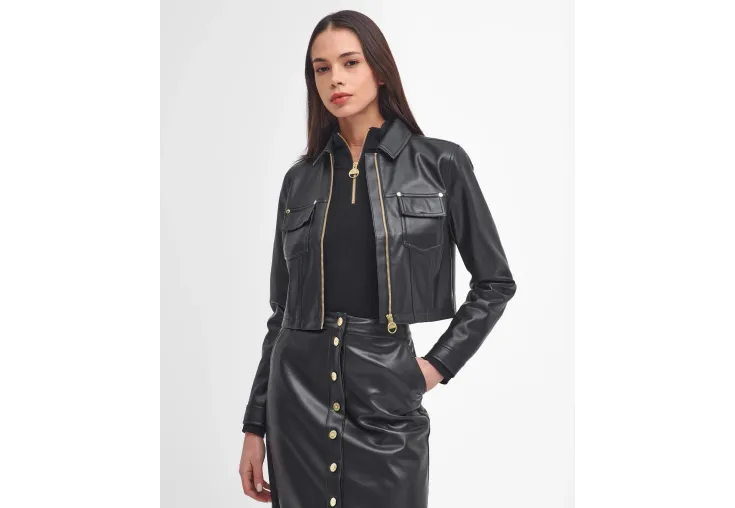 BARBOUR ΓΥΝΑΙΚΕΙΟ ΤΖΑΚΕΤ FAUX LEATHER ARIA LOS0064