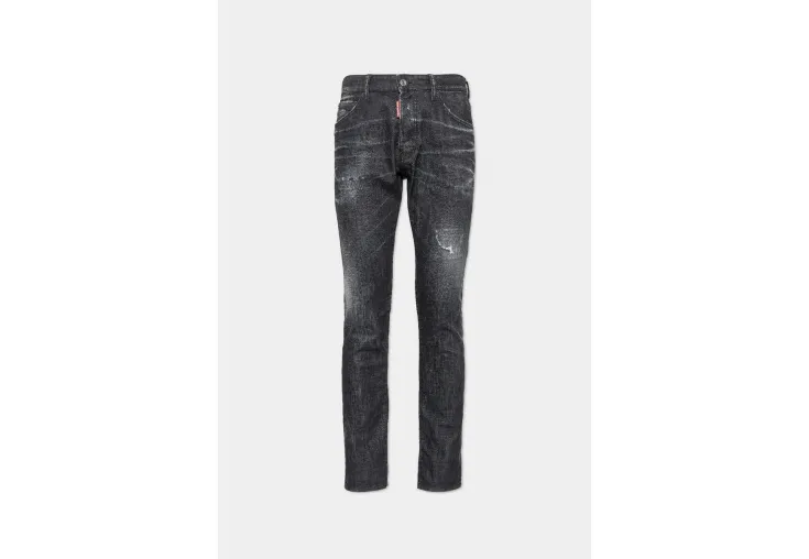 DSQUARED2 ΑΝΔΡΙΚΟ ΤΖΙΝ BLACK EASY WASH COOL GUY JEANS S74LB1578