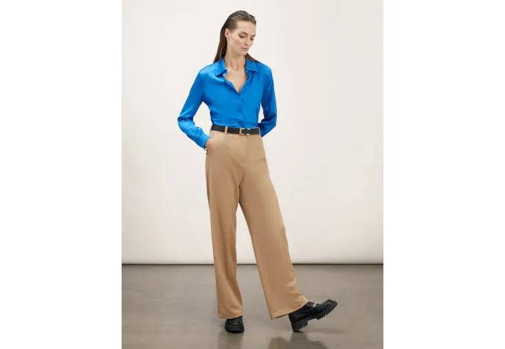 MOTIVI PALAZZO TROUSERS WITH IRONED CREASE P269Q003901N