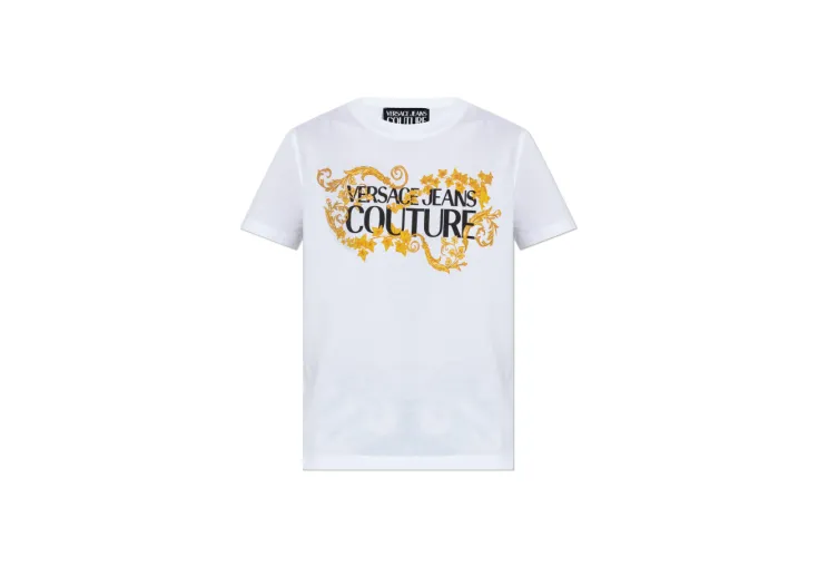 VERSACE JEANS COUTURE ΓΥΝΑΙΚΕΙΟ T-SHIRT ΜΕ ΛΟΓΟΤΥΠΟ 77HAHE05