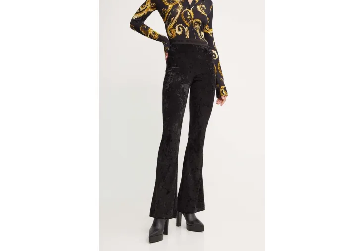 VERSACE JEANS COUTURE ELASTIC WAIST FLARE FIT PANTS 77HAC107