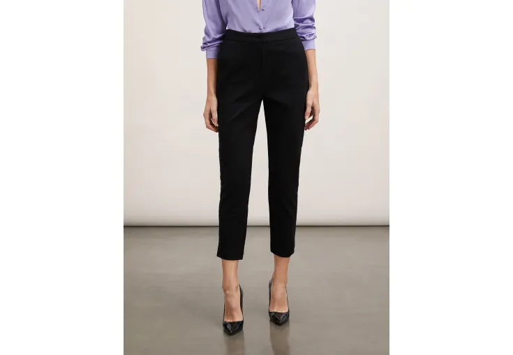 MOTIVI FORMAL TROUSERS WITH SEQUIN STRIPE P158Q003666N