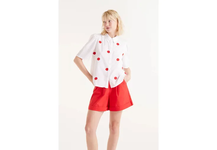 COMPANIA FANTASTICA SHORT SLEEVE POLKA DOT 51C/41050