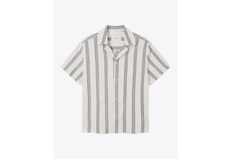 LES DEUX ΑΝΔΡΙΚΟ ΠΟΥΚΑΜΙΣΟ Lawson Stripe SS Shirt LDM401057