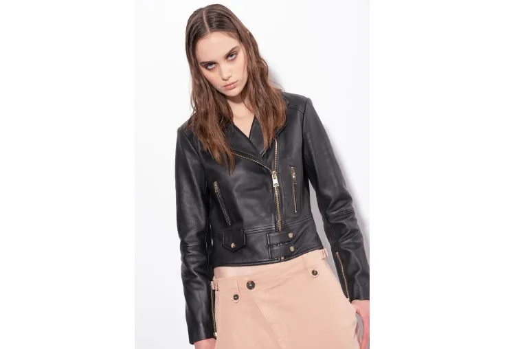 PINKO GIACCA BIKER IN NAPPA 100267Y6WL